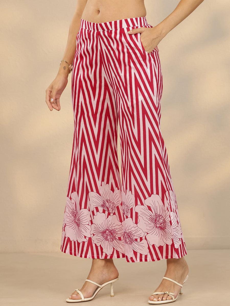 Biba Orange Printed Cotton cord set