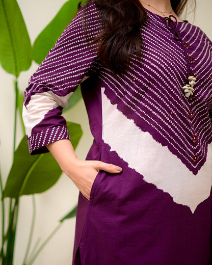 Jamuni Bandhej Muse Cotton Palazzo Suit